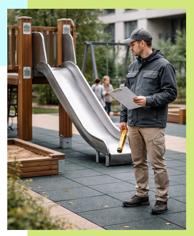 Сертификация детских площадок в Пскове от 25375 р. | Алешин-Пск