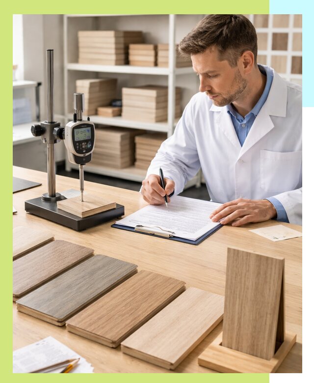 Сертификация ламината с испытаниями и оформлением документов в Пскове