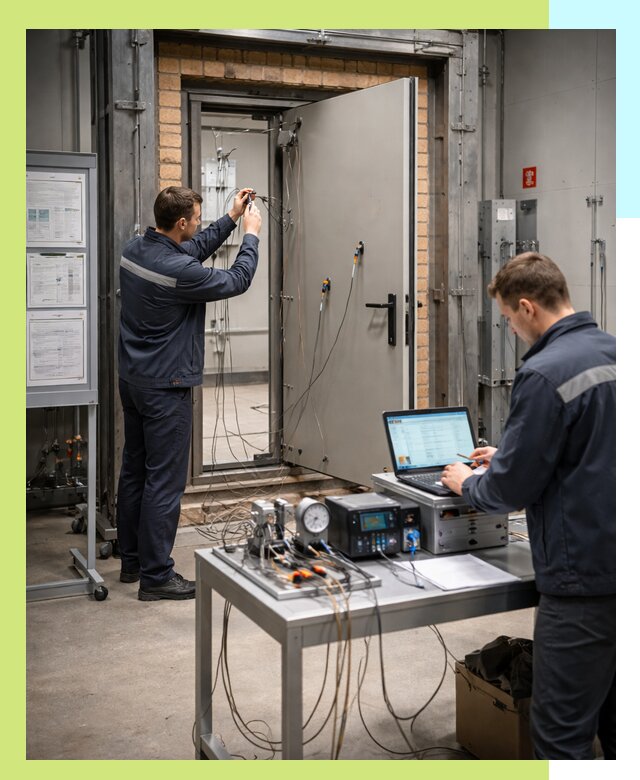 Сертификация противопожарных дверей в Пскове по ГОСТ и ТР