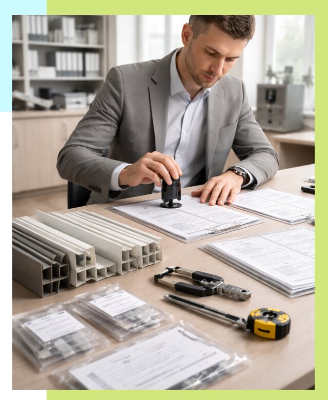 Сертификация ПВХ продукции в Пскове от 8628 р., Алешин-Пск