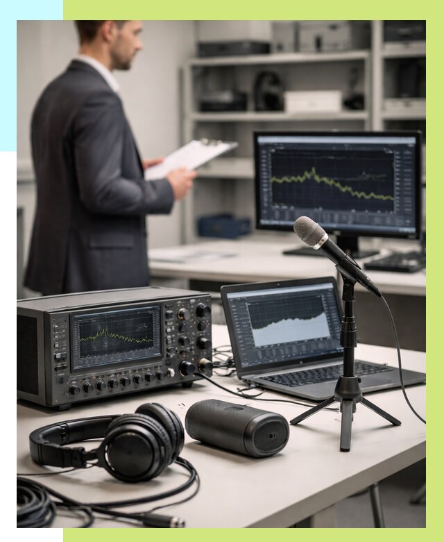 Сертификация аудиотехники в Пскове от 15225 р., Алешин-Пск