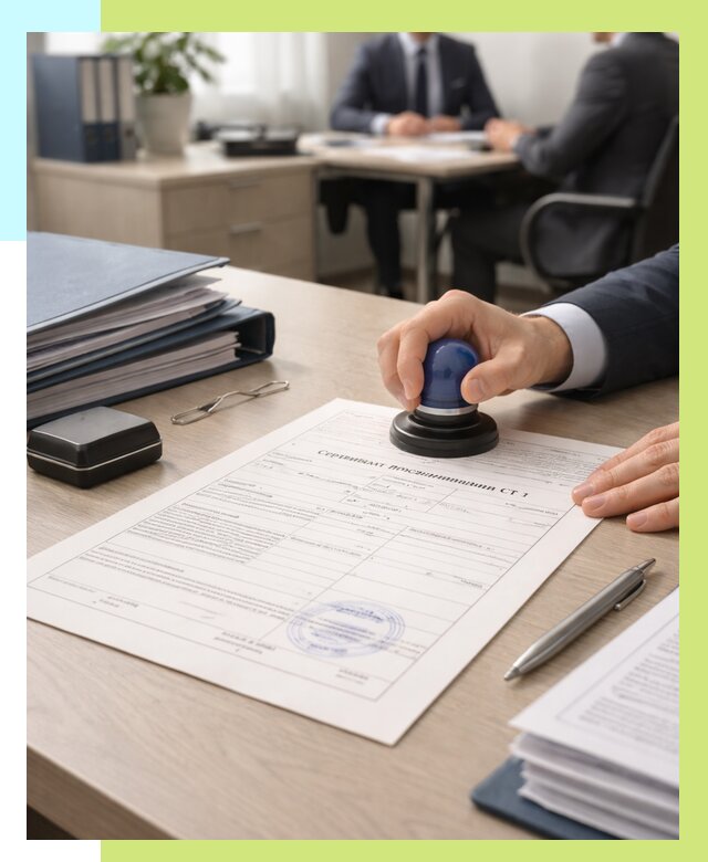 Сертификат происхождения СТ 1 в Пскове от 4568 р. | Алешин-Пск