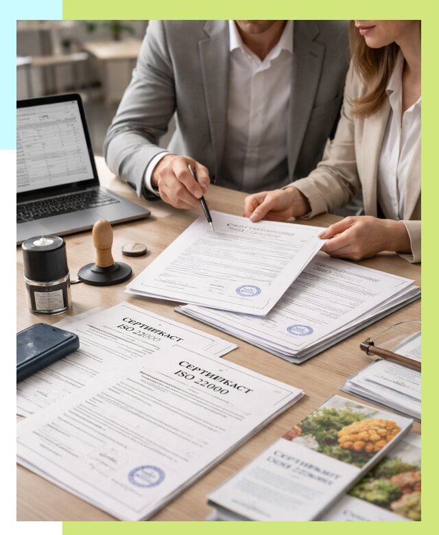 Сертификат ISO 22000 в Пскове от 40600 р. под ключ | Алешин-Пск