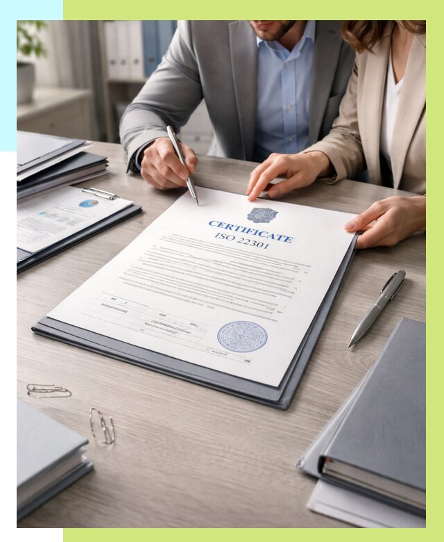 Сертификат ISO 22301 в Пскове от 45675 р. | Алешин-Пск срочно