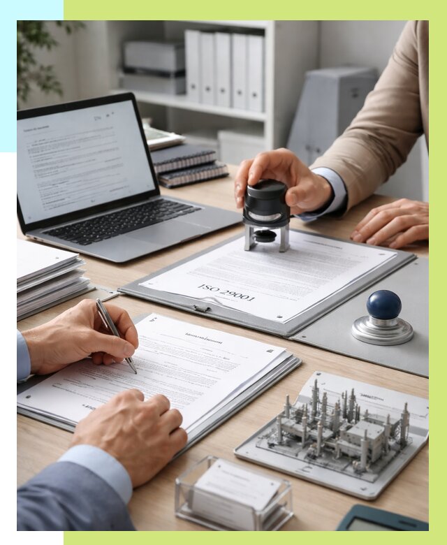 Сертификат ISO 29001 в Пскове под ключ от 76125 р. | Алешин-Пск