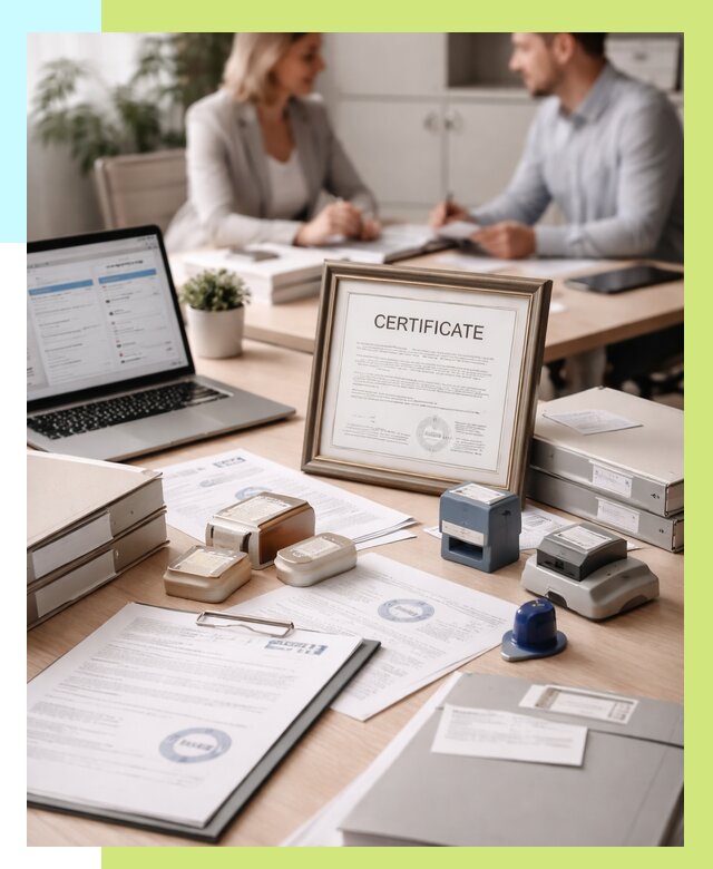 Сертификация компании в Пскове от 45675 р. | Алешин-Пск — заказ